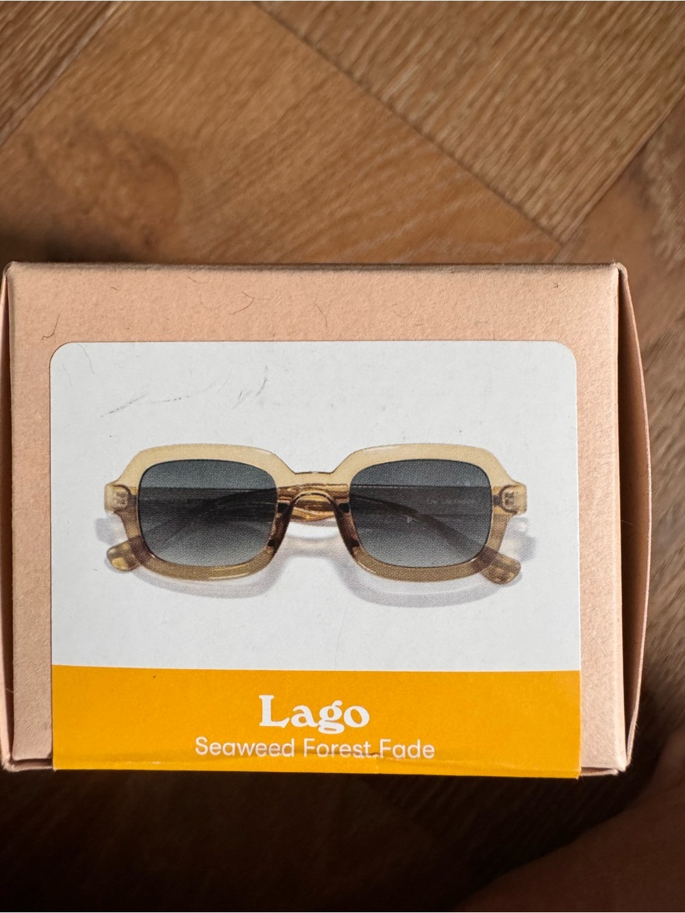 Sunski “Lago” Polarized Amber Translucent Rectangular Sunglasses - Picture 16 of 16